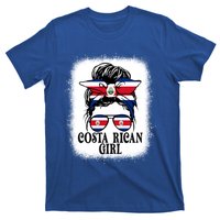 Messy Bun Costa Rica Flag Costa Rican S Gift T-Shirt