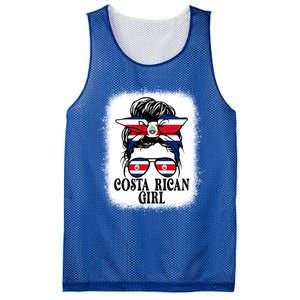 Messy Bun Costa Rica Flag Costa Rican S Gift Mesh Reversible Basketball Jersey Tank