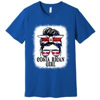 Messy Bun Costa Rica Flag Costa Rican S Gift Premium T-Shirt