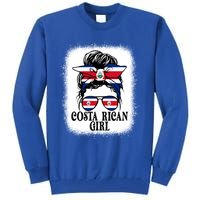 Messy Bun Costa Rica Flag Costa Rican S Gift Tall Sweatshirt