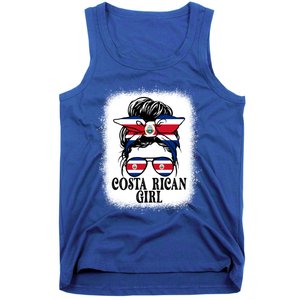 Messy Bun Costa Rica Flag Costa Rican S Gift Tank Top