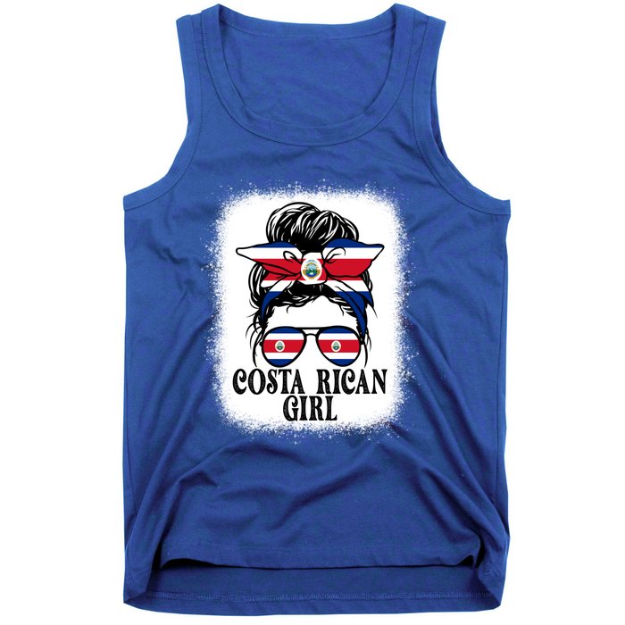 Messy Bun Costa Rica Flag Costa Rican S Gift Tank Top