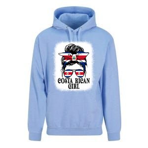 Messy Bun Costa Rica Flag Costa Rican S Gift Unisex Surf Hoodie