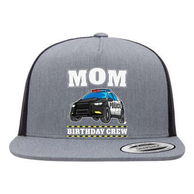 Mom Birthday Crew Police Car Policeman Officer Mommy Mama Flat Bill Trucker Hat