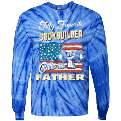 My Bodybuilder Calls Me Father Meaningful Gift Tie-Dye Long Sleeve Shirt