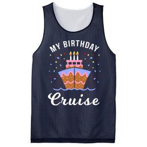 My Birthday Cruise Funny Cruise Design Gift Mesh Reversible Basketball Jersey Tank