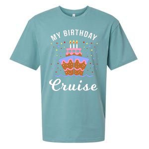 My Birthday Cruise Funny Cruise Design Gift Sueded Cloud Jersey T-Shirt