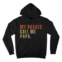 My Boss Calls Me Papa Family Daddy Father Hoodie