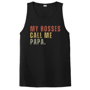 My Boss Calls Me Papa Family Daddy Father PosiCharge Competitor Tank