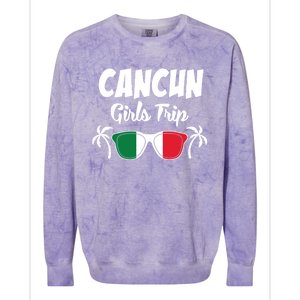 Matching Bachelorette Cancun Trip Meaningful Gift Colorblast Crewneck Sweatshirt