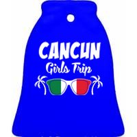 Matching Bachelorette Cancun Trip Meaningful Gift Ceramic Bell Ornament