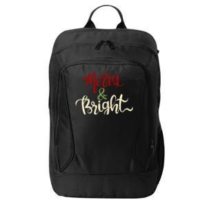 Merry & Bright Christmas Festive Holiday Spirit City Backpack