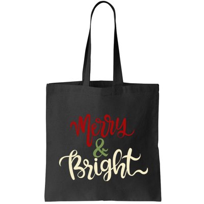 Merry & Bright Christmas Festive Holiday Spirit Bag
