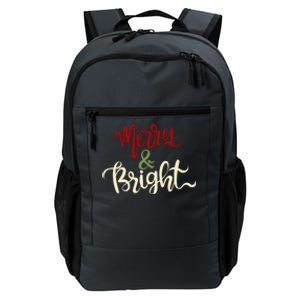 Merry & Bright Christmas Festive Holiday Spirit Daily Commute Backpack