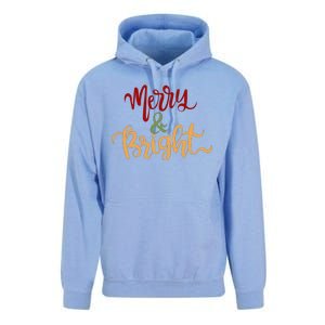 Merry & Bright Christmas Festive Holiday Spirit Unisex Surf Hoodie