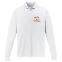 Merry & Bright Christmas Festive Holiday Spirit Performance Long Sleeve Polo