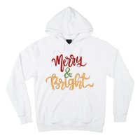 Merry & Bright Christmas Festive Holiday Spirit Hoodie