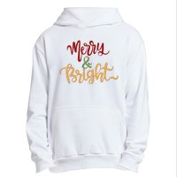 Merry & Bright Christmas Festive Holiday Spirit Urban Pullover Hoodie