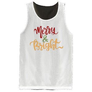 Merry & Bright Christmas Festive Holiday Spirit Mesh Reversible Basketball Jersey Tank