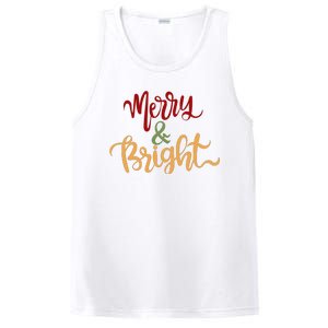 Merry & Bright Christmas Festive Holiday Spirit PosiCharge Competitor Tank