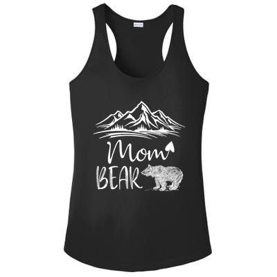 Mom Bear Camping Camp Matching Family Adventure Lovers Gift Ladies PosiCharge Competitor Racerback Tank