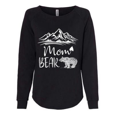 Mom Bear Camping Camp Matching Family Adventure Lovers Gift Womens California Wash Sweatshirt