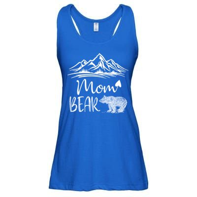 Mom Bear Camping Camp Matching Family Adventure Lovers Gift Ladies Essential Flowy Tank