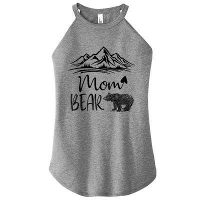 Mom Bear Camping Camp Matching Family Adventure Lovers Gift Women's Perfect Tri Rocker Tank