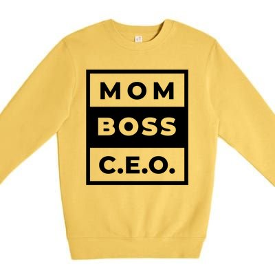 Mom Boss CEO Premium Crewneck Sweatshirt