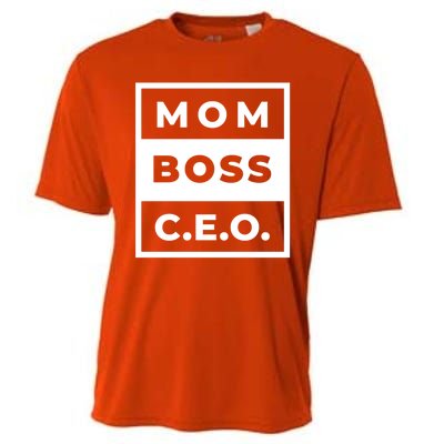 Mom Boss CEO Cooling Performance Crew T-Shirt