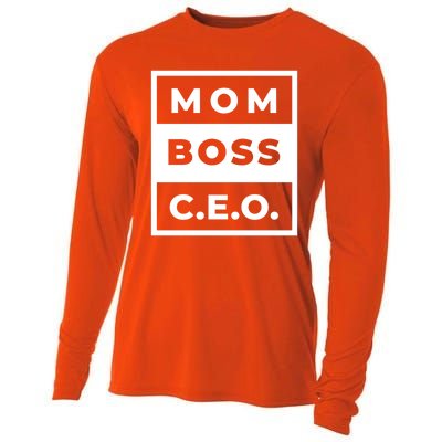 Mom Boss CEO Cooling Performance Long Sleeve Crew