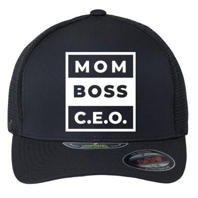 Mom Boss CEO Flexfit Unipanel Trucker Cap