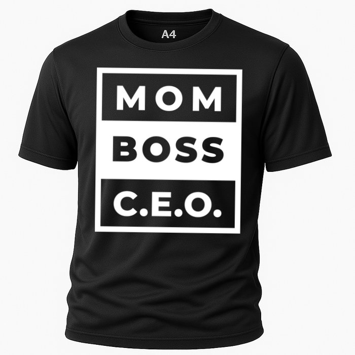 Mom Boss CEO Cooling Performance Crew T-Shirt