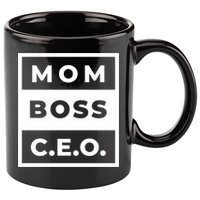 Mom Boss CEO 11oz C Handle Ceramic Mug