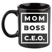 Mom Boss CEO 11oz C Handle Ceramic Mug