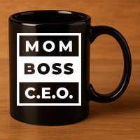 Mom Boss CEO 11oz C Handle Ceramic Mug