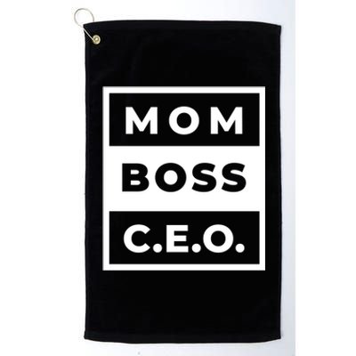 Mom Boss CEO Platinum Collection Golf Towel