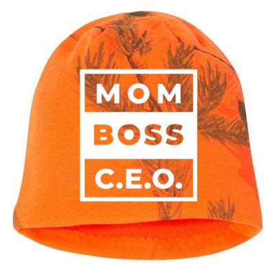 Mom Boss CEO Kati - Camo Knit Beanie