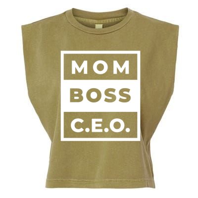 Mom Boss CEO Garment-Dyed Women's Muscle Tee