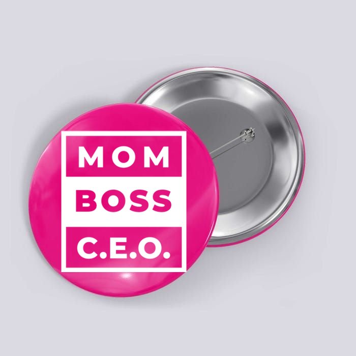 Mom Boss CEO Button