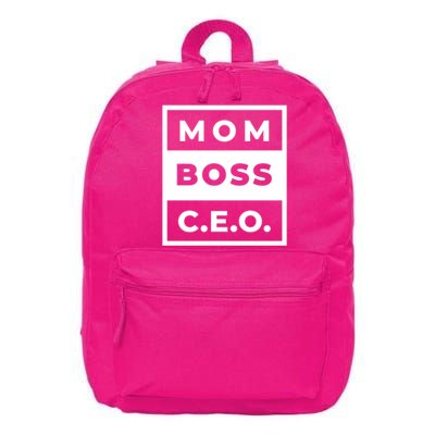 Mom Boss CEO 16 in Basic Backpack