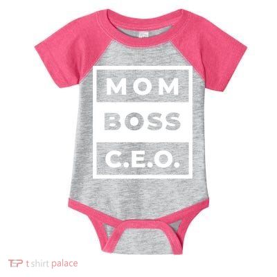 Mom Boss CEO Infant Baby Jersey Bodysuit