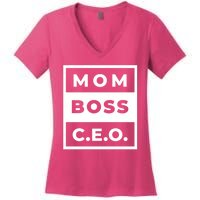 Mom Boss CEO Women's V-Neck T-Shirt