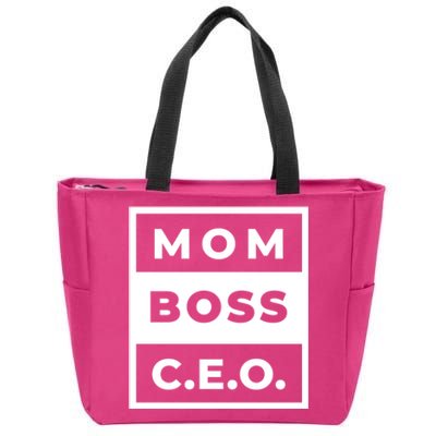 Mom Boss CEO Zip Tote Bag