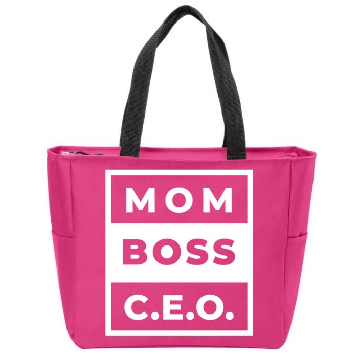 Mom Boss CEO Zip Tote Bag