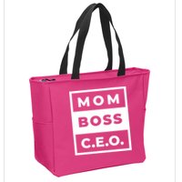 Mom Boss CEO Zip Tote Bag