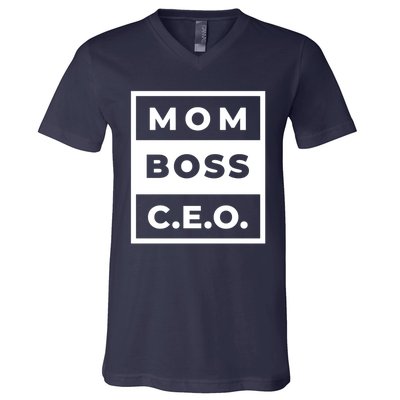 Mom Boss CEO V-Neck T-Shirt