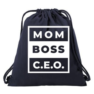 Mom Boss CEO Drawstring Bag