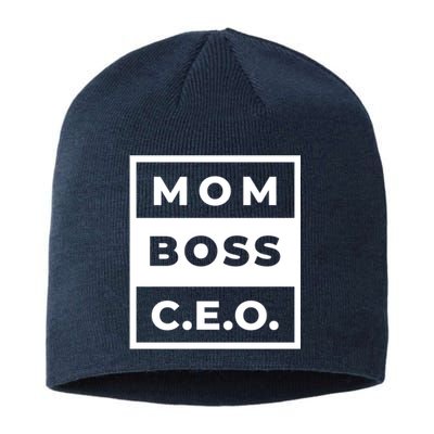 Mom Boss CEO Sustainable Beanie