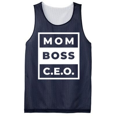 Mom Boss CEO Mesh Reversible Basketball Jersey Tank